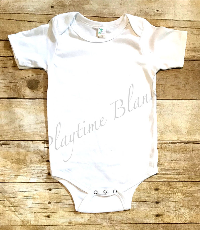 Sublimation Blanksinfant White Short Sleeve Onesie65 Etsy