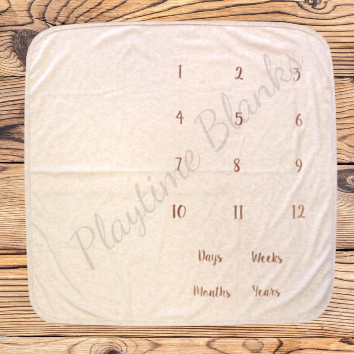 Sublimation Blanks Infant Milestone Blankets 65 Polyester Etsy