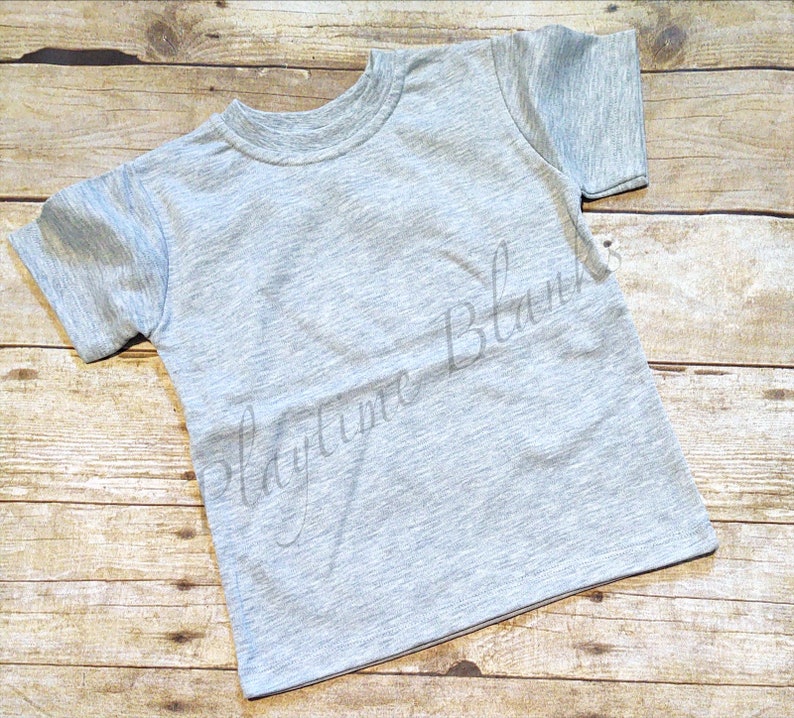 Sublimation Blanks Infant/toddler/youth Grey Crew Neck Shirt Etsy