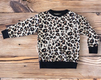 Embroidery Blanks- Infant- Leopard Pullover T Shirt- 100% Cotton