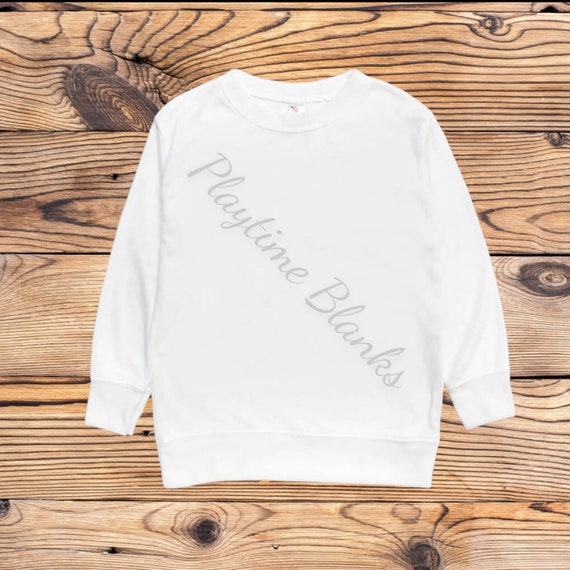 Sublimation Blanks- Infant/Toddler/Youth White Pullover T Shirt- 100% Polyester