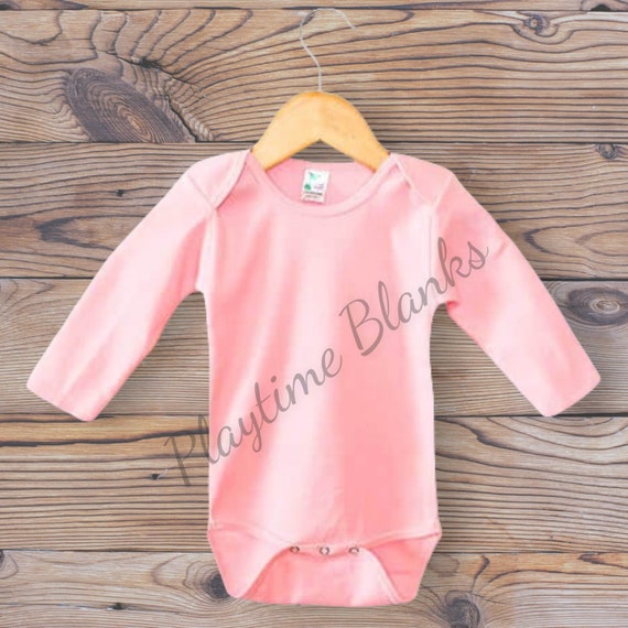 Sublimation Blanksinfant Pink Long Sleeve Onesie65 Etsy