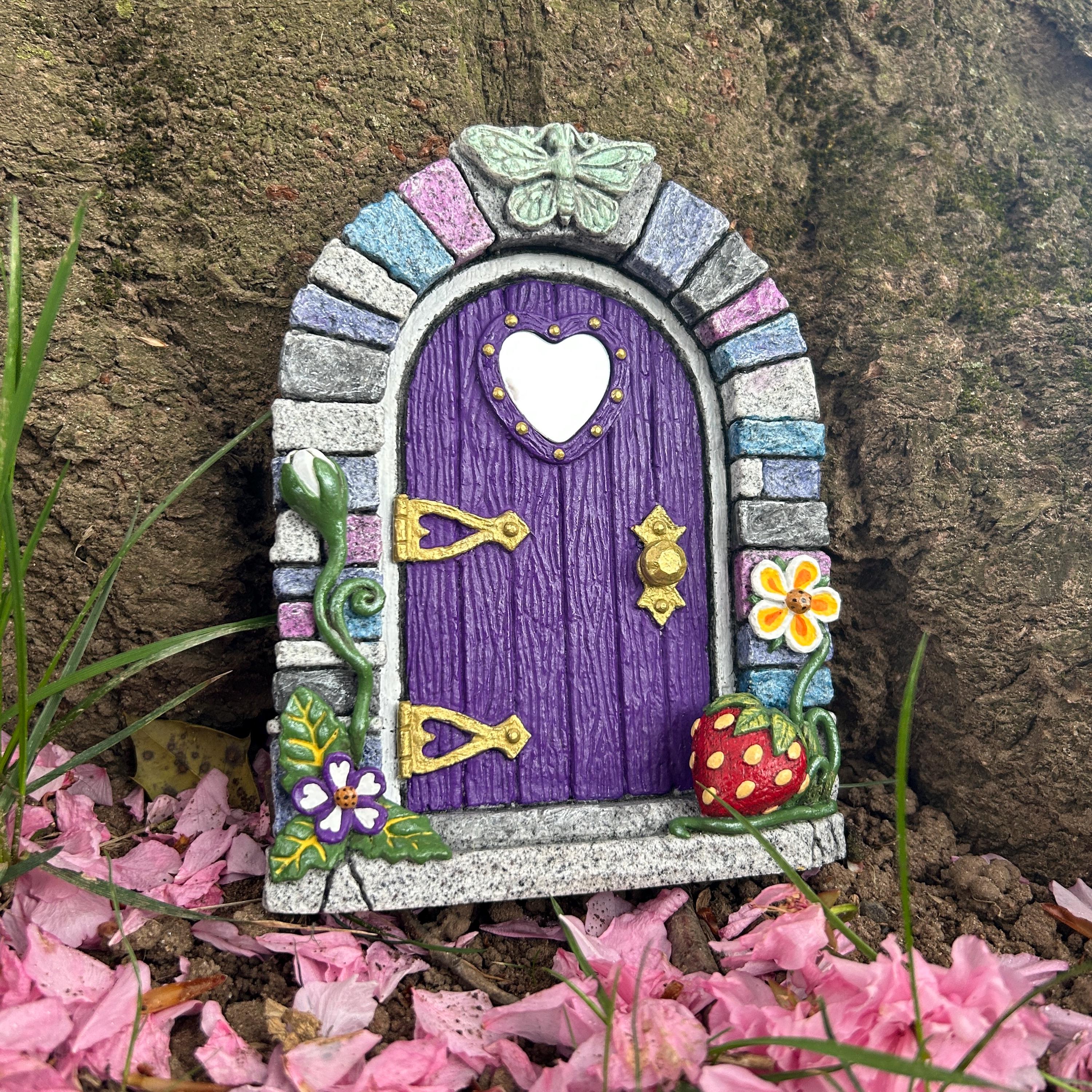Secret Garden Fairy Door: Royal Purple, Heart Mirror, Butterfly ...