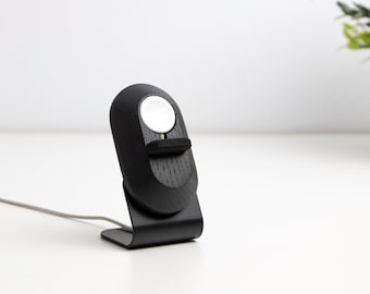 Wooden Apple Watch Charger Stand: Solid Walnut or Oak