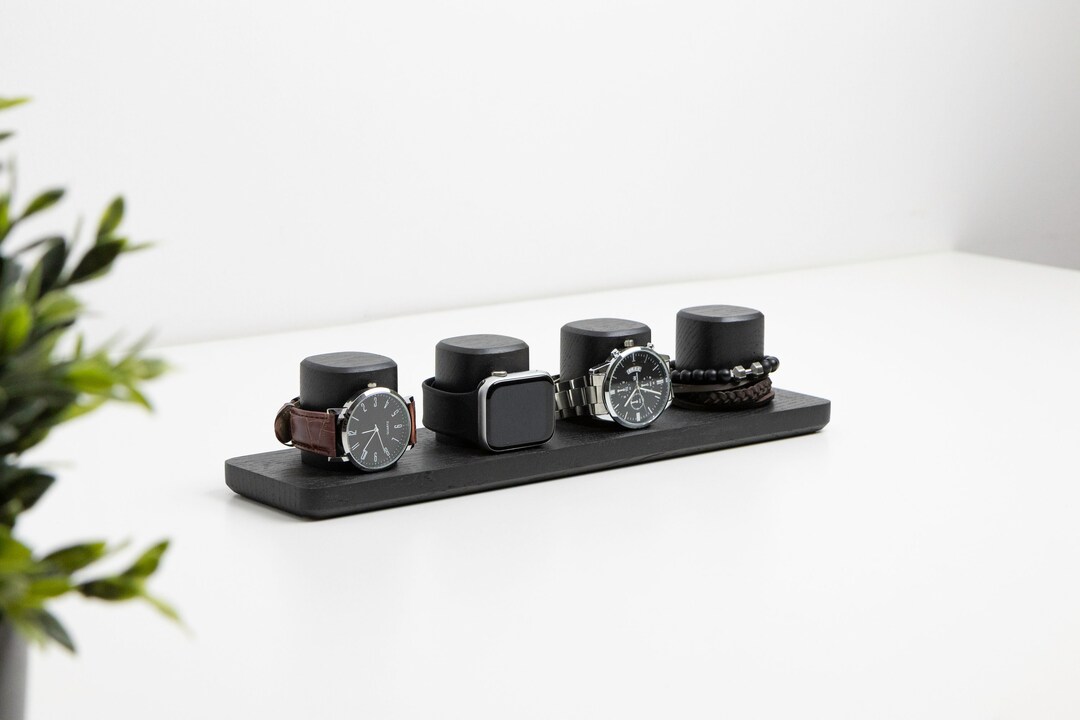 Watch Stand for Multiple Watches Made of Solid Wood, Wristwatch Storage ...