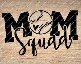 Baseball Squad Svg Etsy