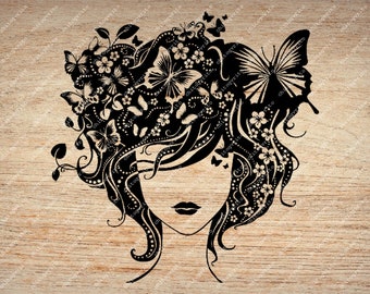 Download Butterfly Girl Svg Etsy