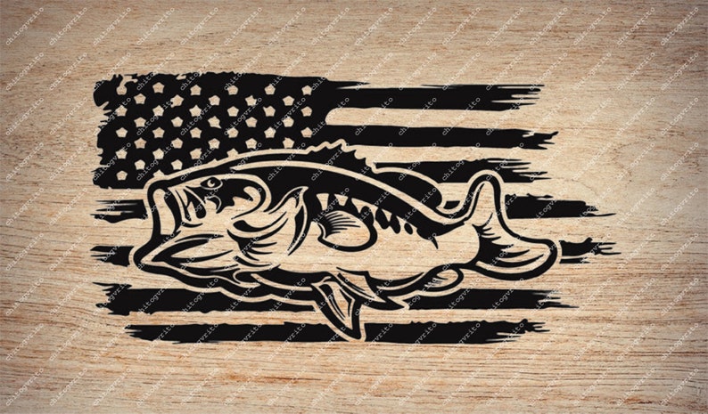 Free Free 190 Bass Fishing Flag Svg SVG PNG EPS DXF File