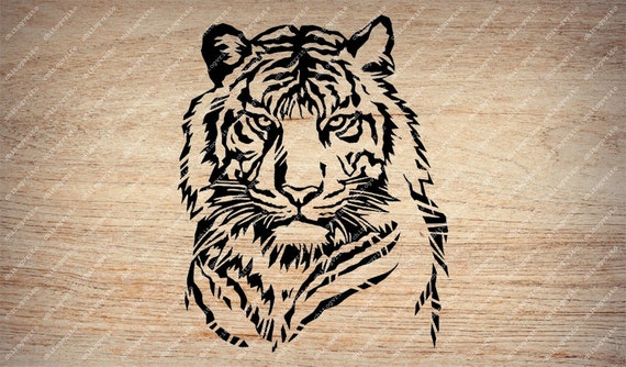 Download Tiger Svg File Tiger Stencil Animals Svg Wild Animals Etsy