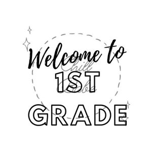 Welcome to 1st Grade