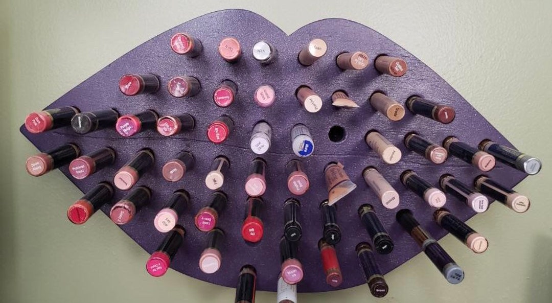Awesome Wood Lipstick Holder Large Display Etsy