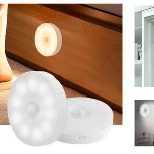 Motion Sensor LED Light Wireless  USB Rechargeable PIR kitchen Wall Cabinet closet Stair night Lamp-cool white
