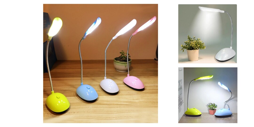 LED Flexible Foldable Desk Lamp Battery Powered Bedroom Study Office