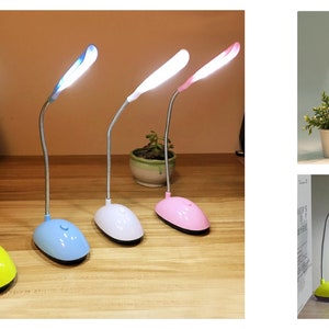 LED Flexible Foldable Desk Lamp Battery Powered bedroom Study office reading table lamp