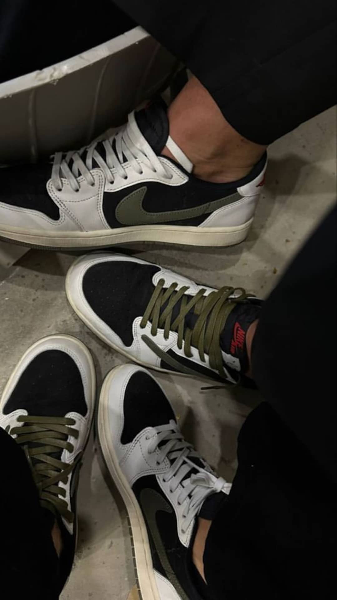 Baskets Travis Scott X Jordan 1 Low Og Sail/university - Etsy France