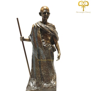 Mahatma Gandhi Statue • 11.4&quot; Inch • Bonded Bronze Statue • Mohandas Karamchand Gandhi • Gift
