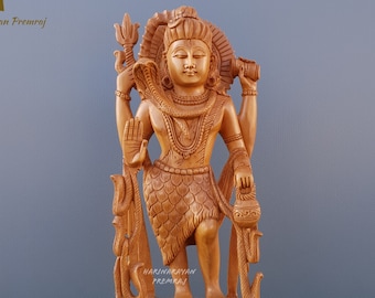 ブロンズ仕上げ樹脂製シヴァ像 - アディヨギアイドル、寺院装飾（25 CM