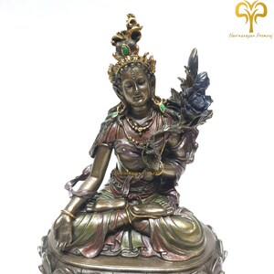 White Tara Statue, 5.5&quot; Inches, Tibetan Goddess, Tibetan God, Buddhism, Buddhist Savior, Goddess Tara Statue, Tara Statue, Buddha Statue.