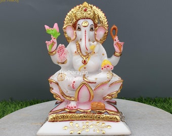 ガネーシャ像 大理石調 マーブルダスト製 / Ganesha Statue ガネーシャ