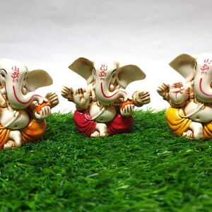 Ganesha Statue, Lord Ganesha Statue, 2.7" Inch, Ganesh, Elephant God Statue, Hindu God of good luck, Wealth, Success & New Beginning, Gift.