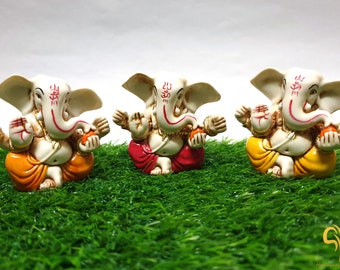 Ganesha Statue, Lord Ganesha Statue, 2.7" Inch, Ganesh, Elephant God Statue, Hindu God of good luck, Wealth, Success & New Beginning, Gift.