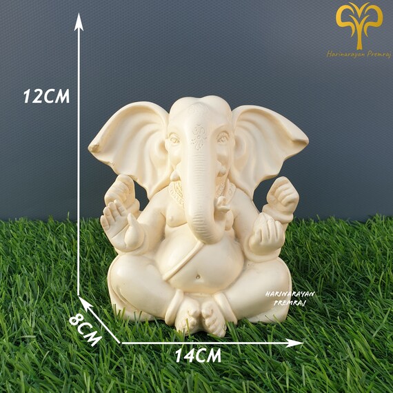 Estatuilla De Ganesh De Resina - Figura Hindú De 20 Cm Para Decoración Y Prosperidad