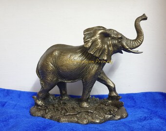 象の置物、6インチ、動物の像、象の彫刻、幸運、幸運の象、象の装飾