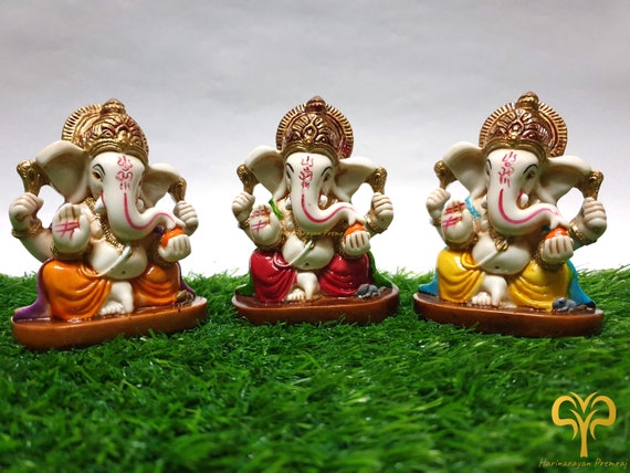 ガネーシャ像、ガネーシャ神の像、3.3 インチ、ガネーシャ、象の神像