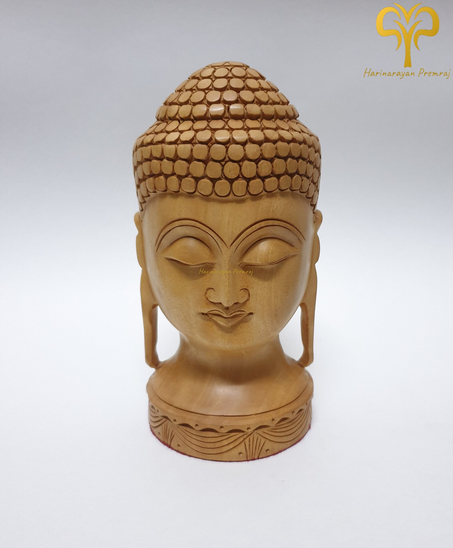Buddha Head Statue 6 Inch Lord Buddha Head Statue Wooden Etsy