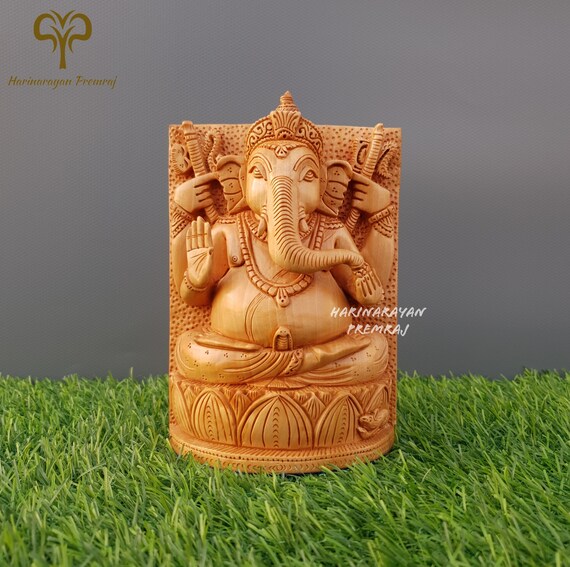 ガネーシャの木製彫刻置物 23cm×9cm 迫力満点 ガネーシャの木製彫刻置物 23cm×9cm 迫力満点 Amazon.co.jp: 木彫り