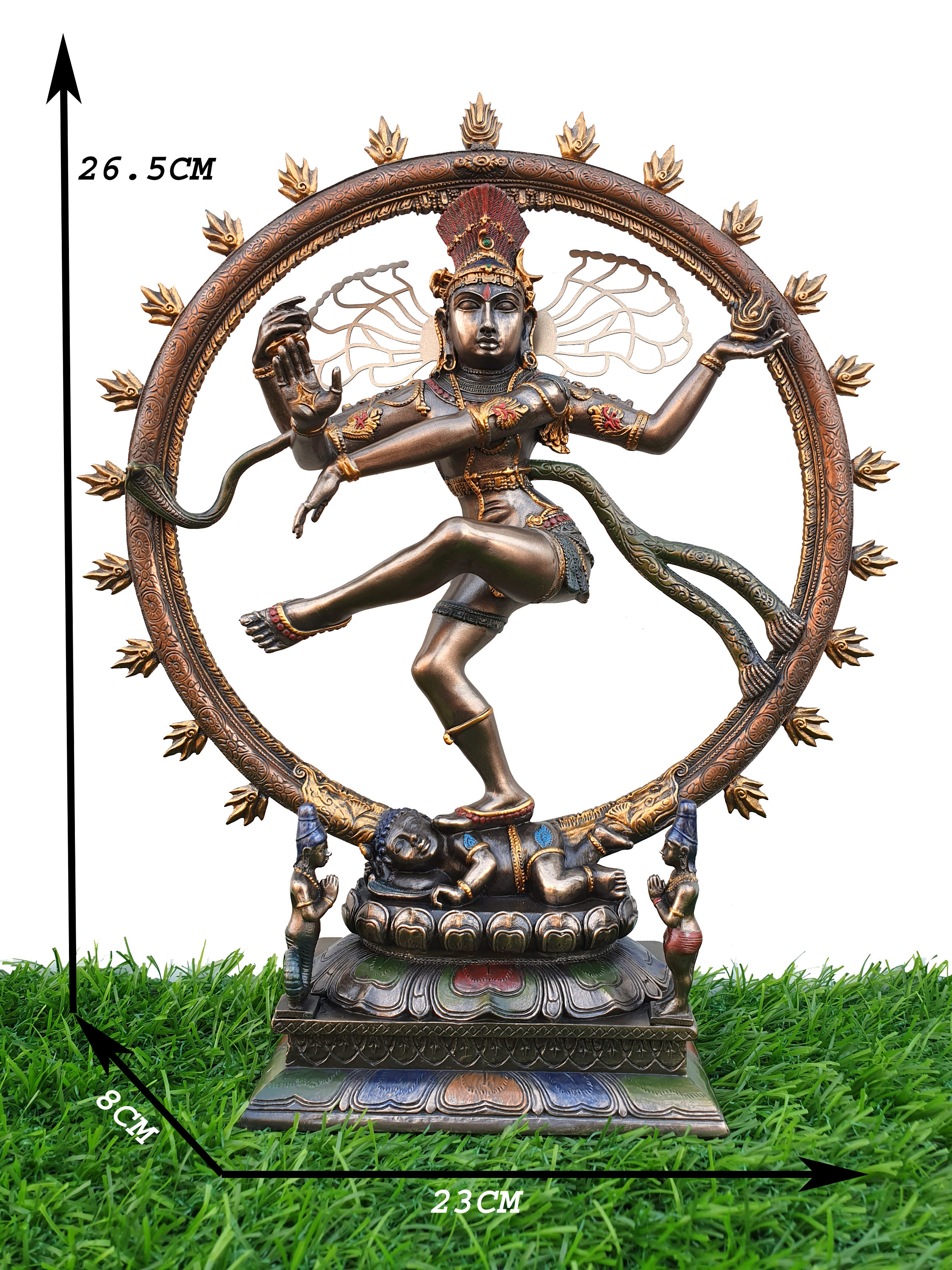 ダンシングシヴァ(ナタラージャ) Nataraja Dancing Shiva Nataraja Statue, Lord Shiva, Bonded Bronze Dancing