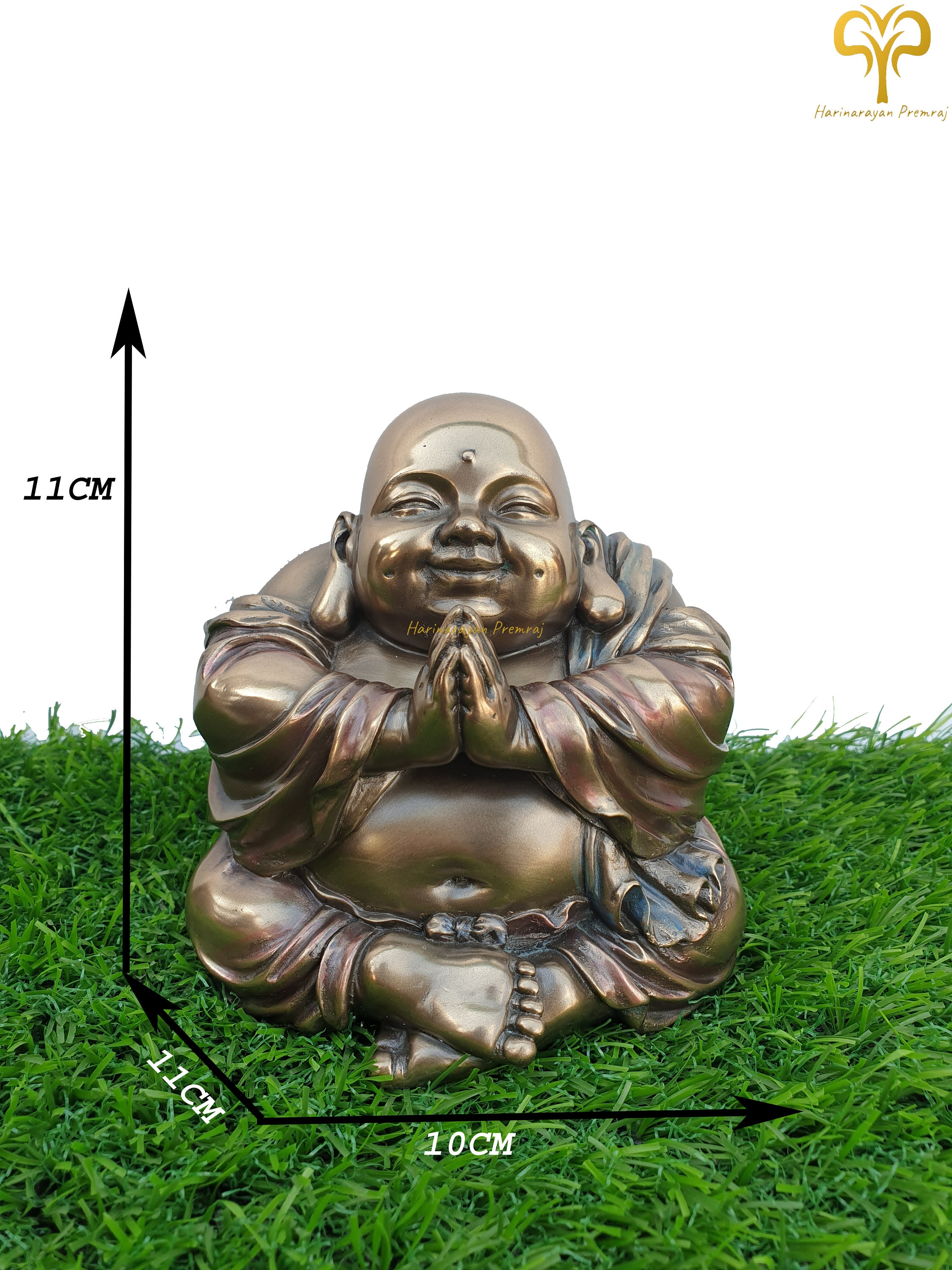 笑う仏像、4.5インチの中国仏像、ブダイ僧侶像、富と平和の仏、ブダイ