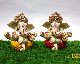 Ganesha Statue, Lord Ganesha Statue, 3" Inch, Ganesh, Elephant God Statue, Hindu God of good luck, Wealth, Success & New Beginning, Gift.