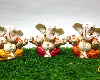 Ganesha Statue, Lord Ganesha Statue, 2.5" Inch, Ganesh, Elephant God Statue, Hindu God of good luck, Wealth, Success & New Beginning, Gift.