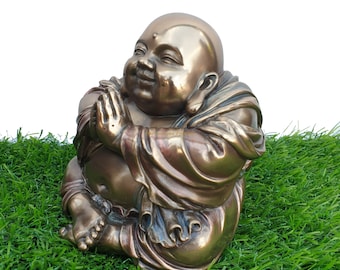 木製 笑顔の仏像 約60cm Amazon｜笑う仏像 | 中国の繁栄幸運の笑顔の仏像 - 家庭用中国東洋風水