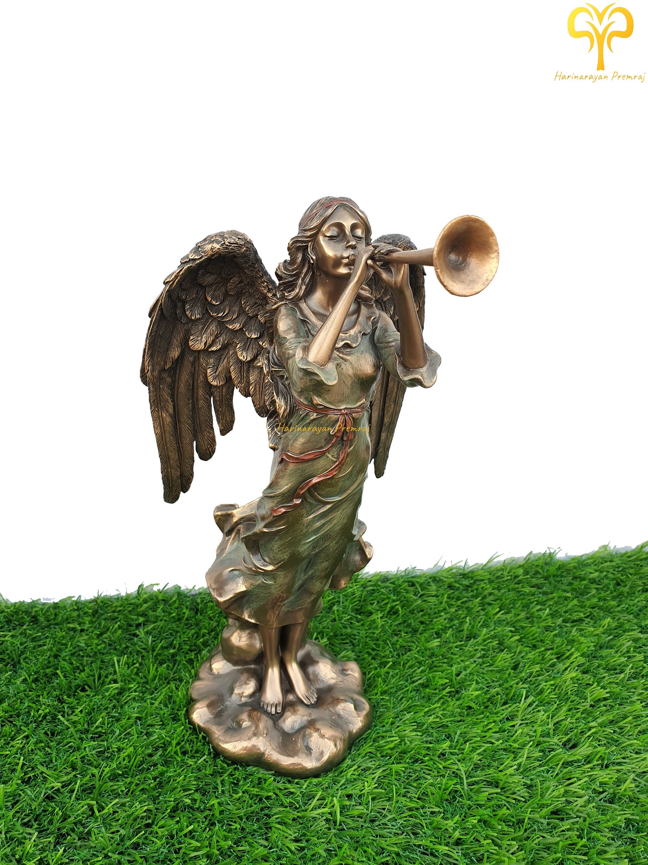 Windblown Angel With Trumpet, 10.2