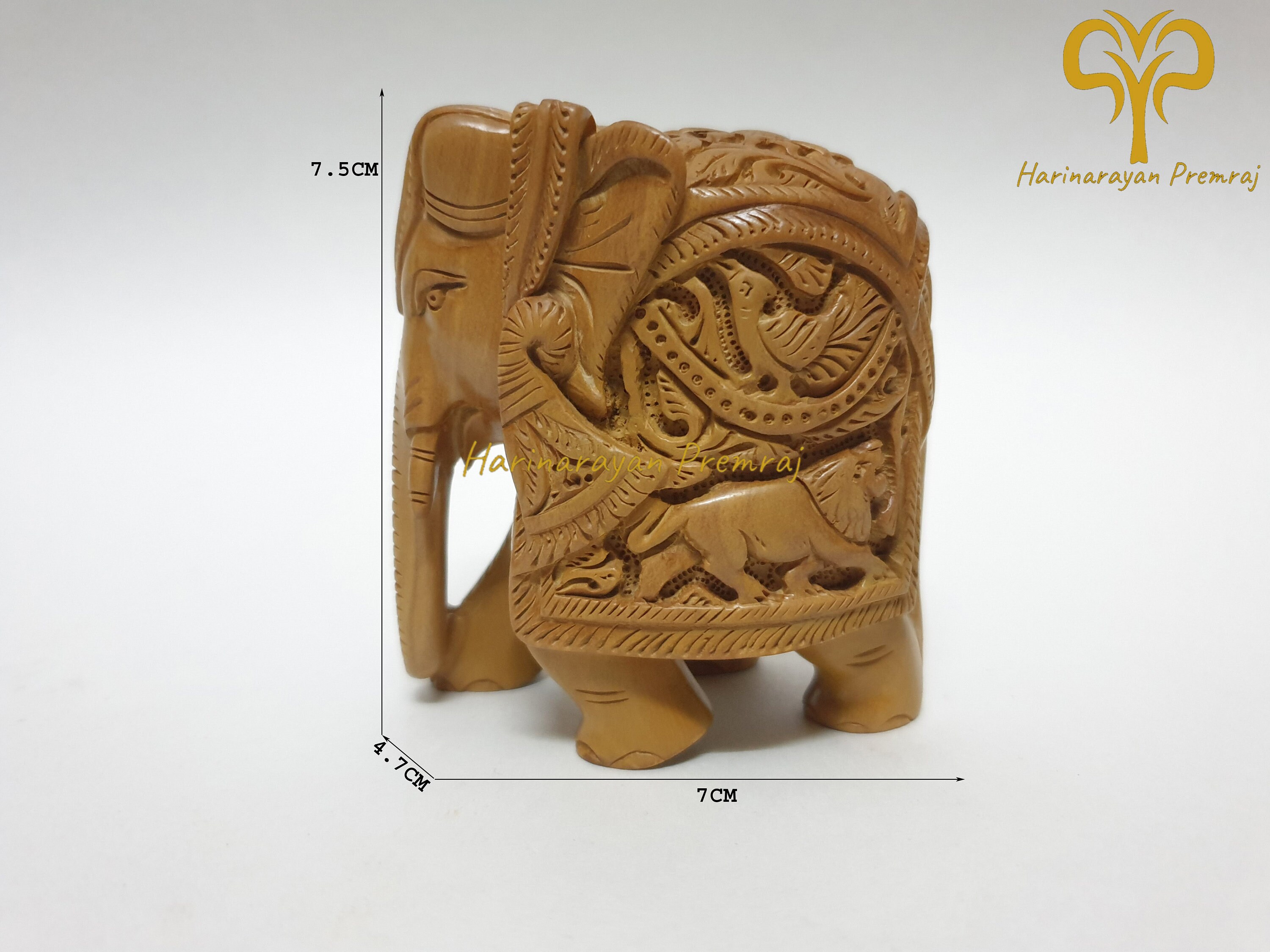 【いい香り】白檀　木彫り　木製象の彫刻 約15cm 白檀 サンダルウッド 白檀彫刻 象 | 長川仁三郎商店