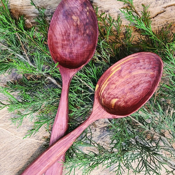 MADE TO ORDER Rustic Hand Carved Cedar Spoons