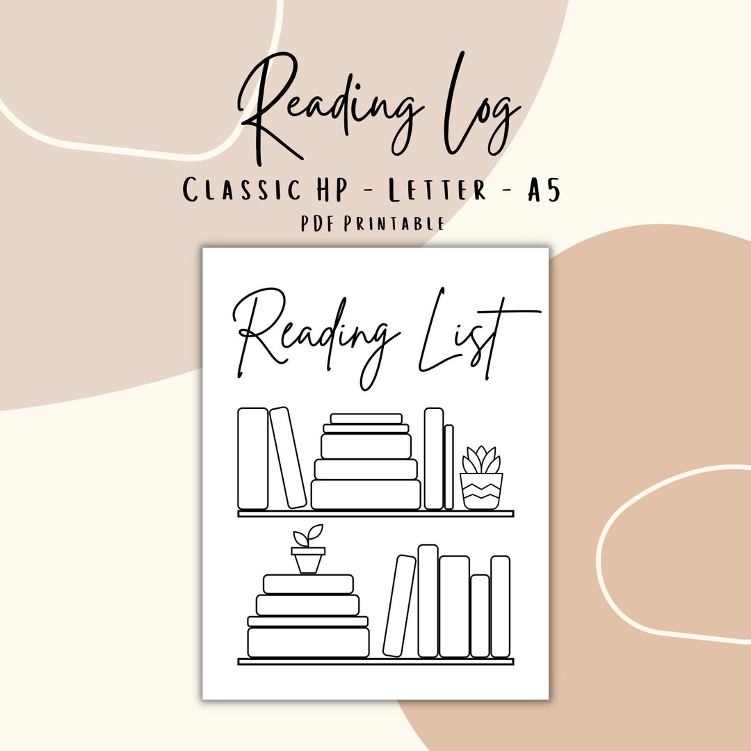 Reading Log (3 Sizes) - Printable PDF - Happy Planner - Classic - Big ...