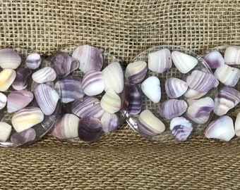 Set of 4 round OBX Shell coasters