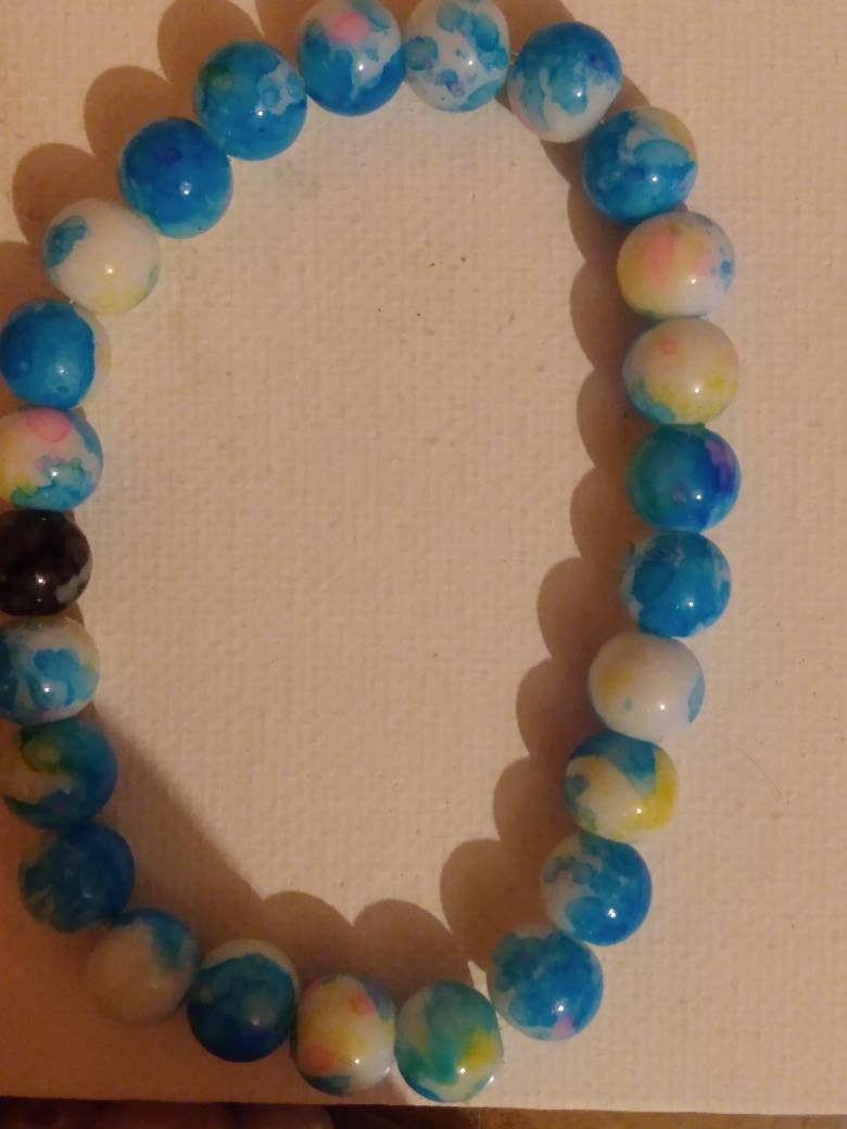 Acrylic bead bracelet Etsy