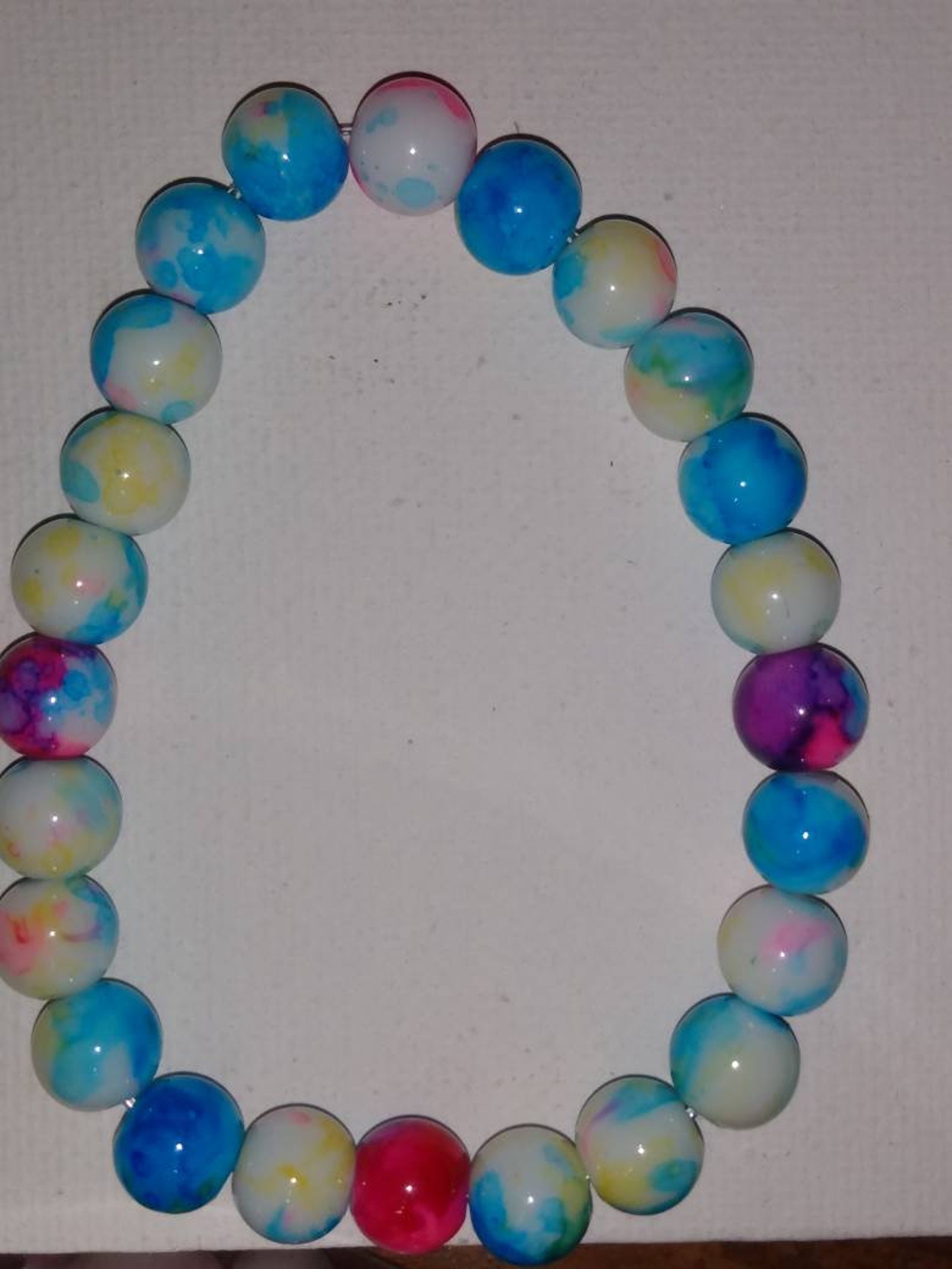 Acrylic bead bracelet Etsy