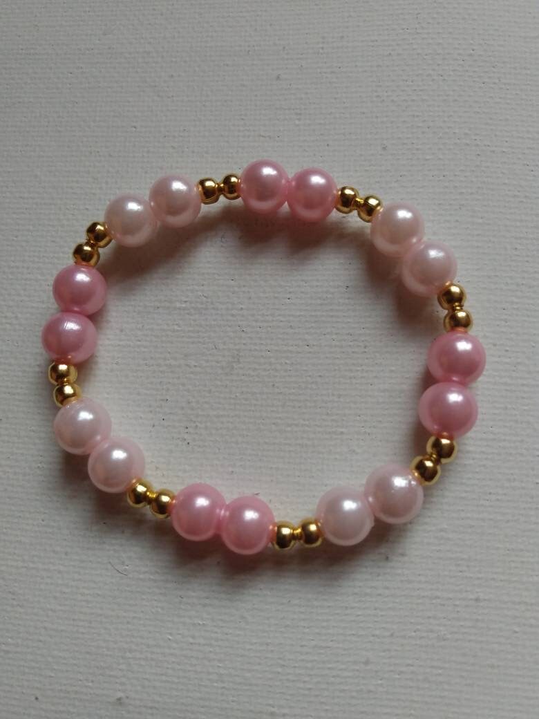 Plastic bead bracelet Etsy