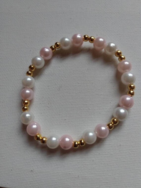 Plastic bead bracelet Etsy