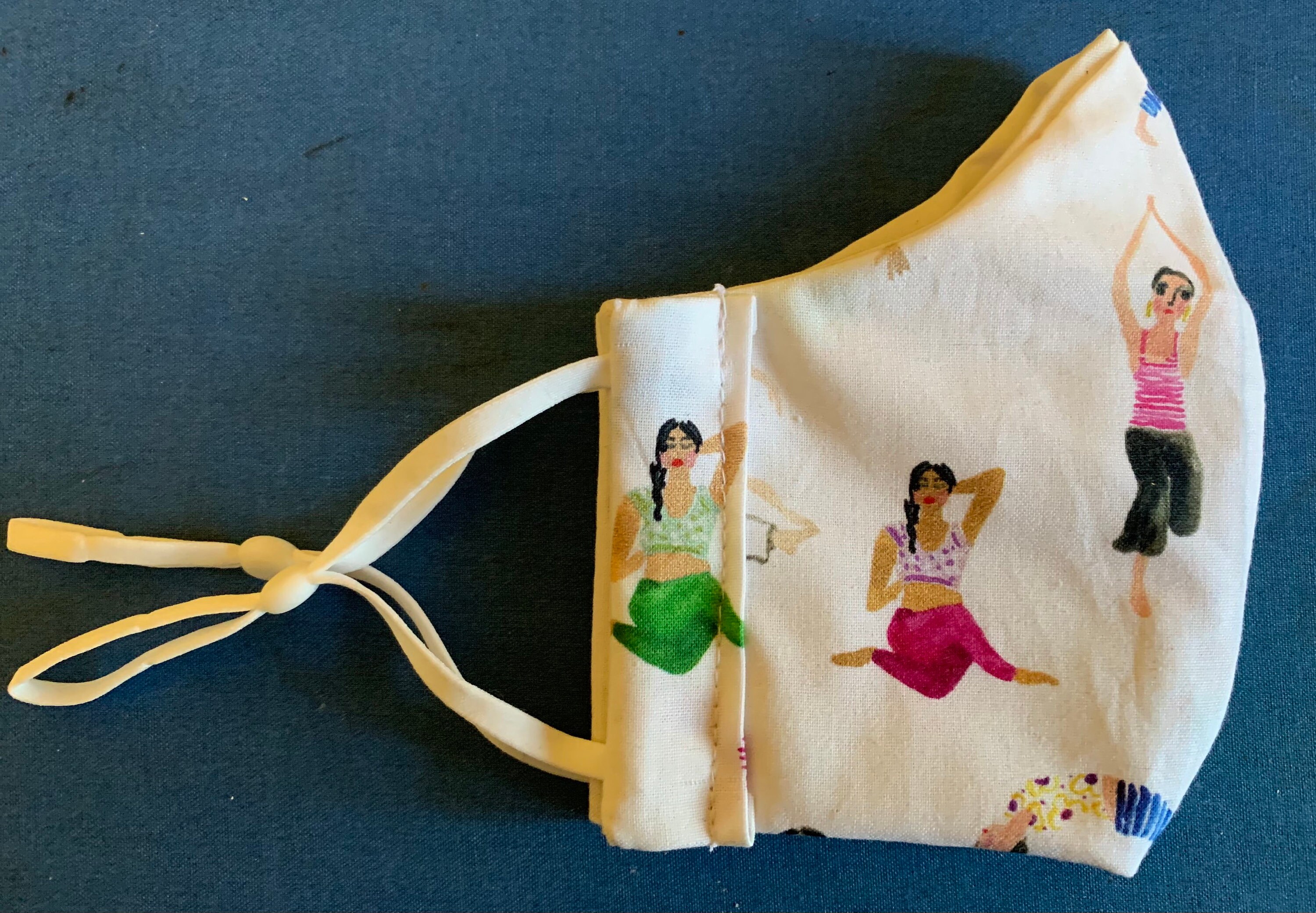 Ladies yoga poses face mask Etsy