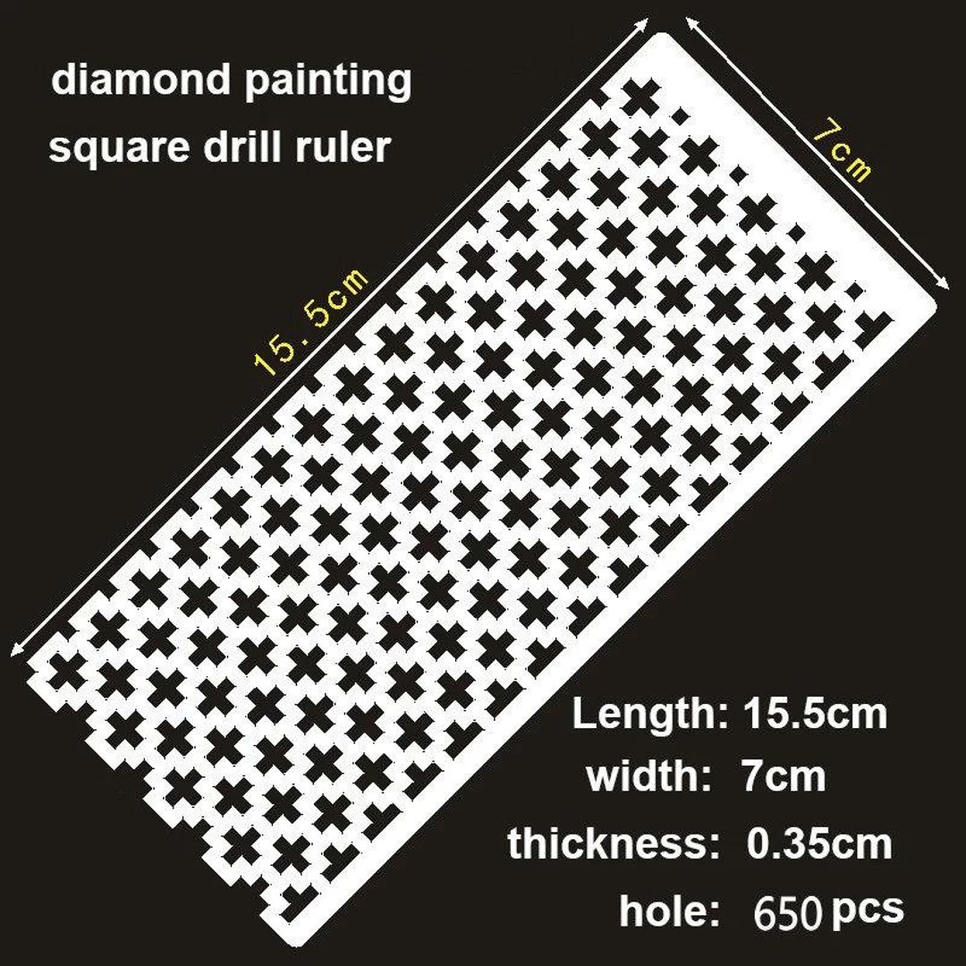Printable Diamond Ruler Diamond Painting Ruler Square Drills - Etsy