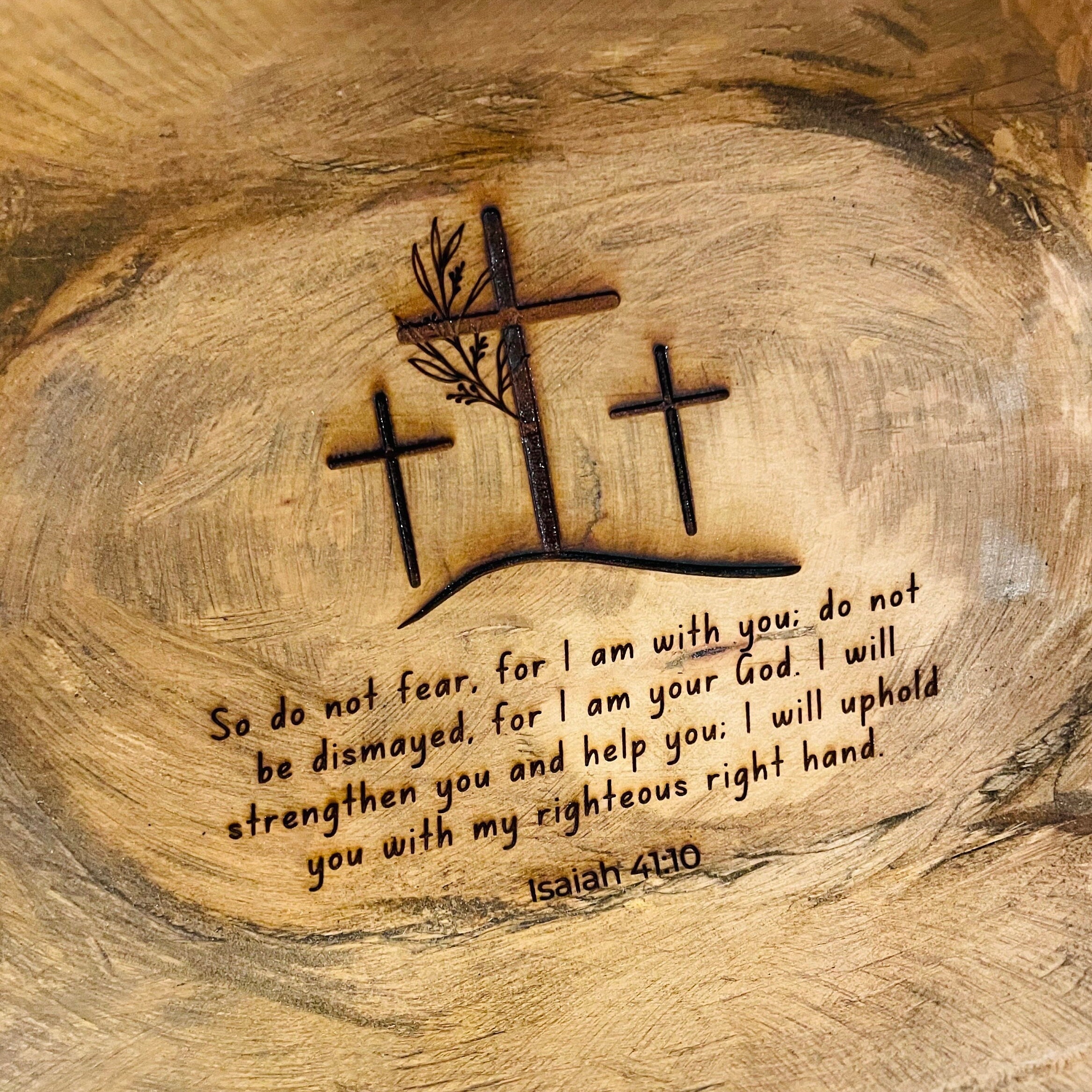 Personalized Small Prayer Bowl | Dough Bowl |Wood Prayer Bowl | Best friend gift | Custom Catch All Tray | Personalized Gifts