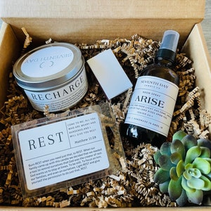Handmade Blessing Gift Box: Candle, Room Spray & Wax Melt