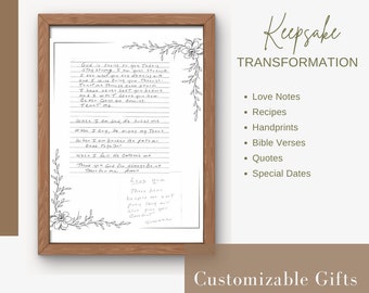 Personalized Laser Engraved Canvas Art: Custom Keepsake Gift