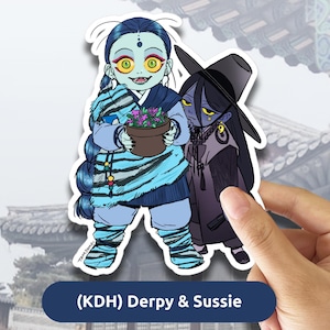 Kpop Demon Hunters_Derpy & Sussie As Humans Sticker